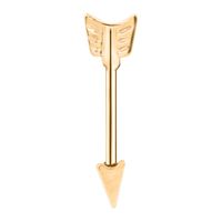 Fashion Pointed Cone Arrow Breast Ring sku image 1