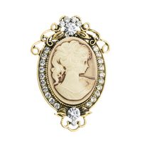 Nuevo Pin De Broche De La Serie De Cabeza De Belleza Retro Creativa En Relieve main image 7