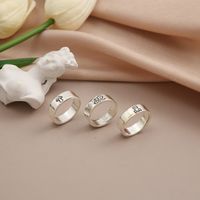 Creative Personality Mushroom Ring Set 3-piece Joint Ring Retro Engraving Butterfly Ring main image 5