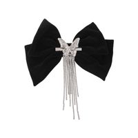 Tide Bow Headdress Female Top Clip Butterfly Tassel Clip Hairpin main image 6