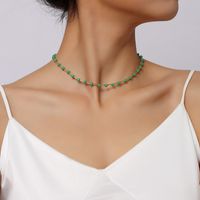 Böhmische Handgemachte Perlen Kristall Halskette Trend Farbe Anhänger Schmuck main image 1