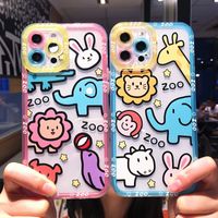 Fashion Illustration Animal Creative Soft Shell Cute Phone Case For Iphone main image 1