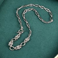 Wholesale Titanium Steel Long Necklace Personality Ot Buckle Design Medium And Long Chain main image 3