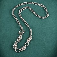 Wholesale Titanium Steel Long Necklace Personality Ot Buckle Design Medium And Long Chain main image 4