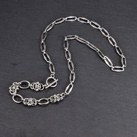 Wholesale Titanium Steel Long Necklace Personality Ot Buckle Design Medium And Long Chain main image 5
