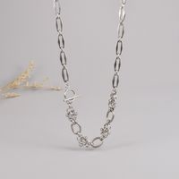 Wholesale Titanium Steel Long Necklace Personality Ot Buckle Design Medium And Long Chain main image 6