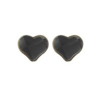 Color Earrings Cute Mini Stereo Heart Earrings Korean Earrings main image 6