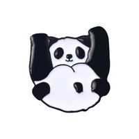 Cute Animal Panda Alloy Plating Unisex Brooches sku image 1