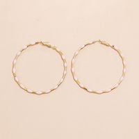 Fashion Simple Alloy Drip Earrings Personality Exaggerated Creative Round Earrings sku image 1