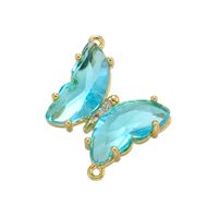 1 Piece Copper Zircon Butterfly Pendant sku image 3