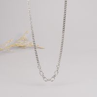 1 Piece Simple Style Solid Color Titanium Steel Plating Necklace main image 3