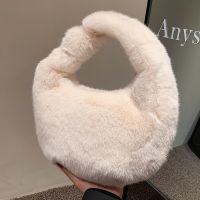 Fashion Shoulder Bag Texture Portable Plush Bag Dinner Bag main image 2