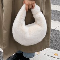 Fashion Shoulder Bag Texture Portable Plush Bag Dinner Bag main image 3