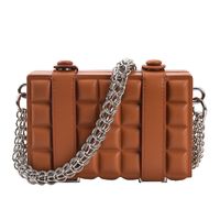 Autumn And Winter Solid Color Messenger Chain Bag Fashion One-shoulder Box Bag main image 6