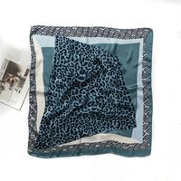 European And American New Fashion Geometric Printing Silk Scarf 70cm Square Scarf main image 3