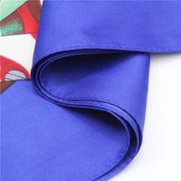 European Twill Silk Square Scarf Color Feather Printing Female Headscarf Shawl Scarf main image 4