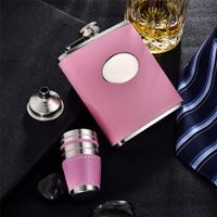 Ladies Party Birthday Dating Pink Hip Flask With Four Cups One Bucket main image 3