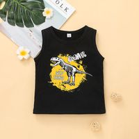 Children's Cartoon Tank Top Shorts Two-piece Clothes Casual Boys Sportswear Pants Suit main image 4