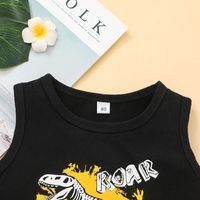 Children's Cartoon Tank Top Shorts Two-piece Clothes Casual Boys Sportswear Pants Suit main image 6