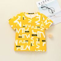 New Boys' Short-sleeved T-shirt Shorts Two-piece Suits Children's Casual Sportswear Suits main image 3