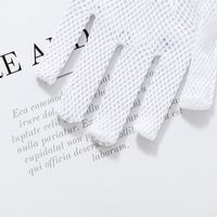 Spring And Summer New Children White Lace Bow Decoration Sunscreen Gloves main image 4