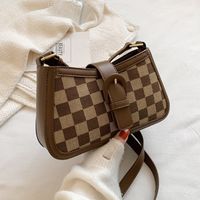 Autumn And Winter Checkerboard Messenger Bag Wholesale main image 2