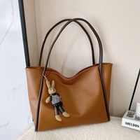 Casual Solid Color Large Capacity Autumn And Winter Commuting Tote Bag main image 1