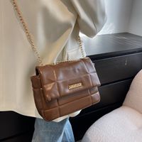 Fashion Chain Solid Color Single Shoulder Commuter To Work Messenger Bag sku image 3