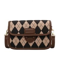 Retro Plaid Wintermessenger Small Square Bag sku image 2