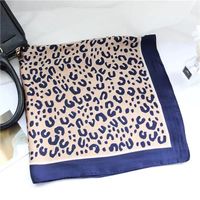 European And American New Fashion Geometric Printing Silk Scarf 70cm Square Scarf sku image 2