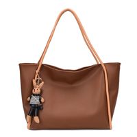 Casual Solid Color Large Capacity Autumn And Winter Commuting Tote Bag sku image 5