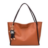 Casual Solid Color Large Capacity Autumn And Winter Commuting Tote Bag sku image 7