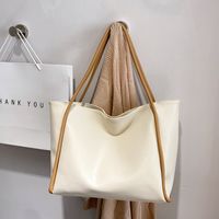 Casual Solid Color Large Capacity Autumn And Winter Commuting Tote Bag sku image 4