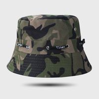 Fashion Personality Camouflage Fisherman Hat Male Flat-top Sun Protection Sunshade Hat sku image 5