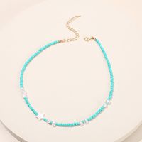 Special-shaped Pearl Star Clavicle Chain Hand-woven Bead Necklace main image 5