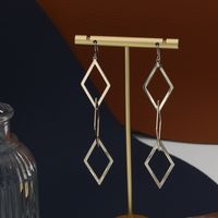 Classic Wild Simple Fashion Rhombus Earrings Wholesale Jewelry main image 2
