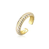 Europe And America Hot Sale Personalized Fashion Dripping Oil Opening Ring Copper Jewelry main image 6