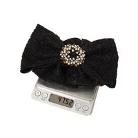 Autumn And Winter Simple Hairpin Rhinestone Pearl Fabric Hair Accessories Bow Hairpin main image 6