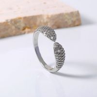 Opening Can Be Adjusted Inlaid With Zircon Snake-shaped Ring sku image 1