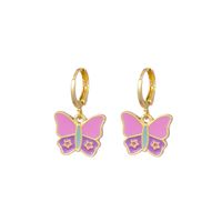 New Creative Small Butterfly Flower Ear Clip Jewelry main image 3