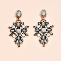 Exaggerated Gem Jewelry Fashion Creative Exquisite Simple Diamond Earrings Wholesale main image 3