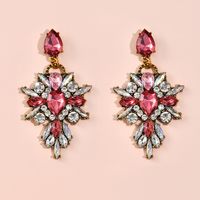 Exaggerated Gem Jewelry Fashion Creative Exquisite Simple Diamond Earrings Wholesale main image 4