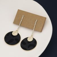 Temperament French Fashion Portrait Round All-match Earrings sku image 1