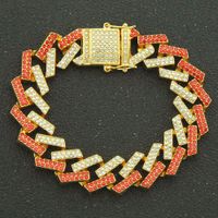 Bracelet En Alliage En Forme De Diamant Avec Diamants Colorés Et Géométriques À La Mode sku image 5
