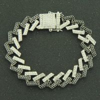 Fashion Geometric Full Colorful Diamond Diamond-shaped Alloy Bracelet sku image 8