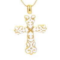 Dripping Oil Cross Female Simple Pendant Clavicle Chain Necklace Wholesale sku image 4