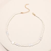 Special-shaped Pearl Star Clavicle Chain Hand-woven Bead Necklace sku image 3