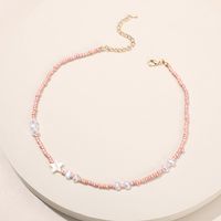 Special-shaped Pearl Star Clavicle Chain Hand-woven Bead Necklace sku image 8