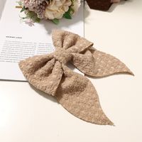 Autumn And Winter Simple Hairpin Rhinestone Pearl Fabric Hair Accessories Bow Hairpin sku image 7