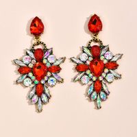 Exaggerated Gem Jewelry Fashion Creative Exquisite Simple Diamond Earrings Wholesale sku image 1